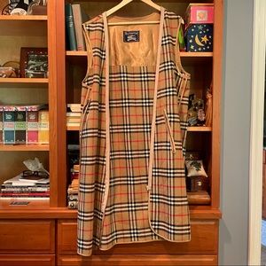 Vintage Burberry Plaid Wool Coat Liner